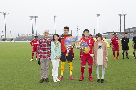 清水谷・香川JFL通算１００試合出場！