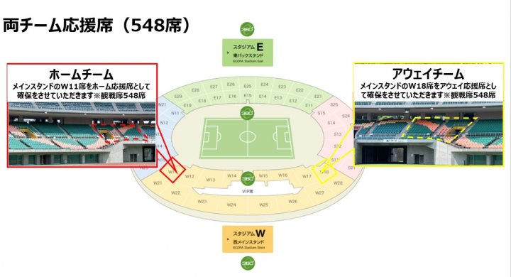 エコパスタジアム（応援団席）